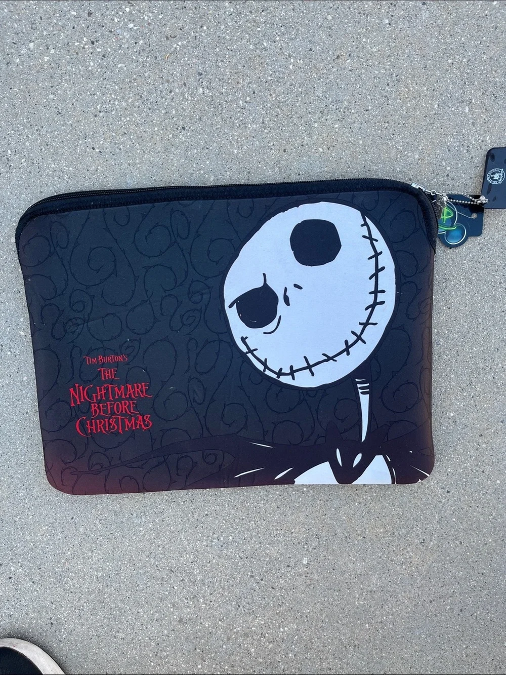 Hot Topic The Nightmare Before Christmas Jack Skellington Black Laptop Sleeve
